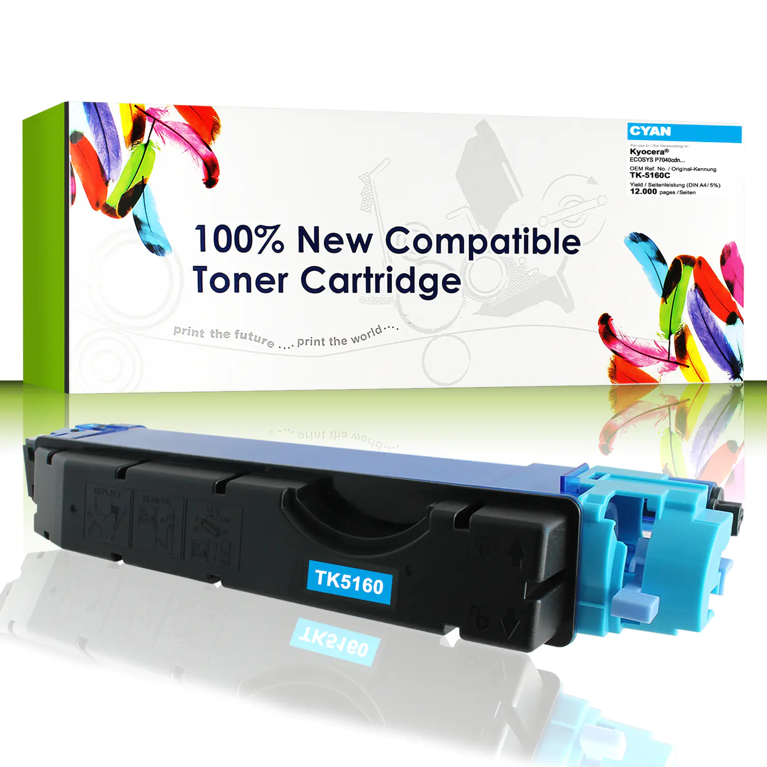 CartridgeWeb Toner kompatibel zu Kyocera/Mita 1T02NTCNL0 TK-5160C Cyan 12.000 Seiten 1 Stück