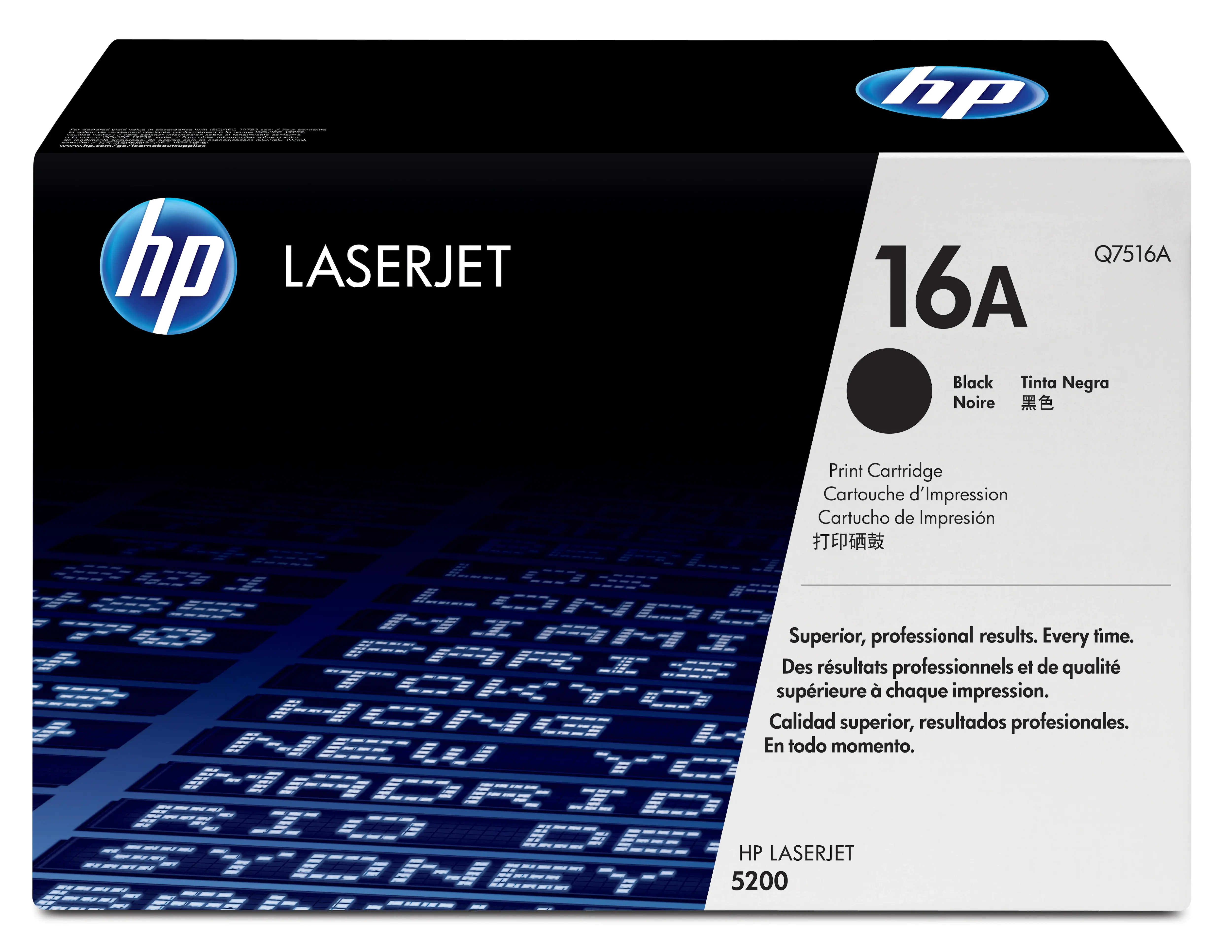 HP 16A - Schwarz - Original - LaserJet - Tonerpatrone (Q7516A) - für LaserJet 5200, 5200dtn, 5200L, 5200Lx, 5200n, 5200tn