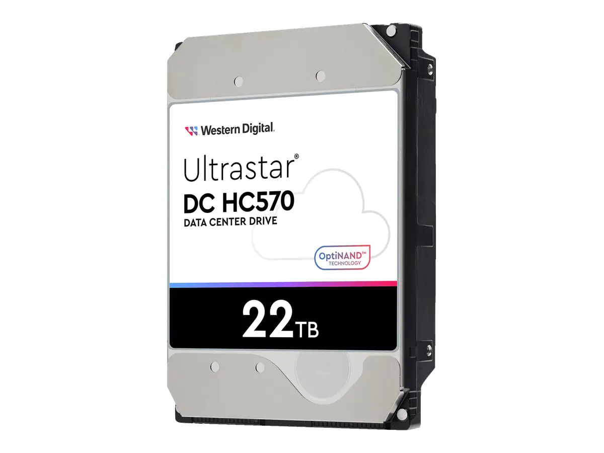 WD Ultrastar DC HC570 - Festplatte - 22 TB - intern - 3.5" (8.9 cm) - SATA 6Gb/s - 7200 rpm - Puffer: 512 MB - für Intel Next Unit of Computing 13 Extreme Kit - NUC13RNGi7