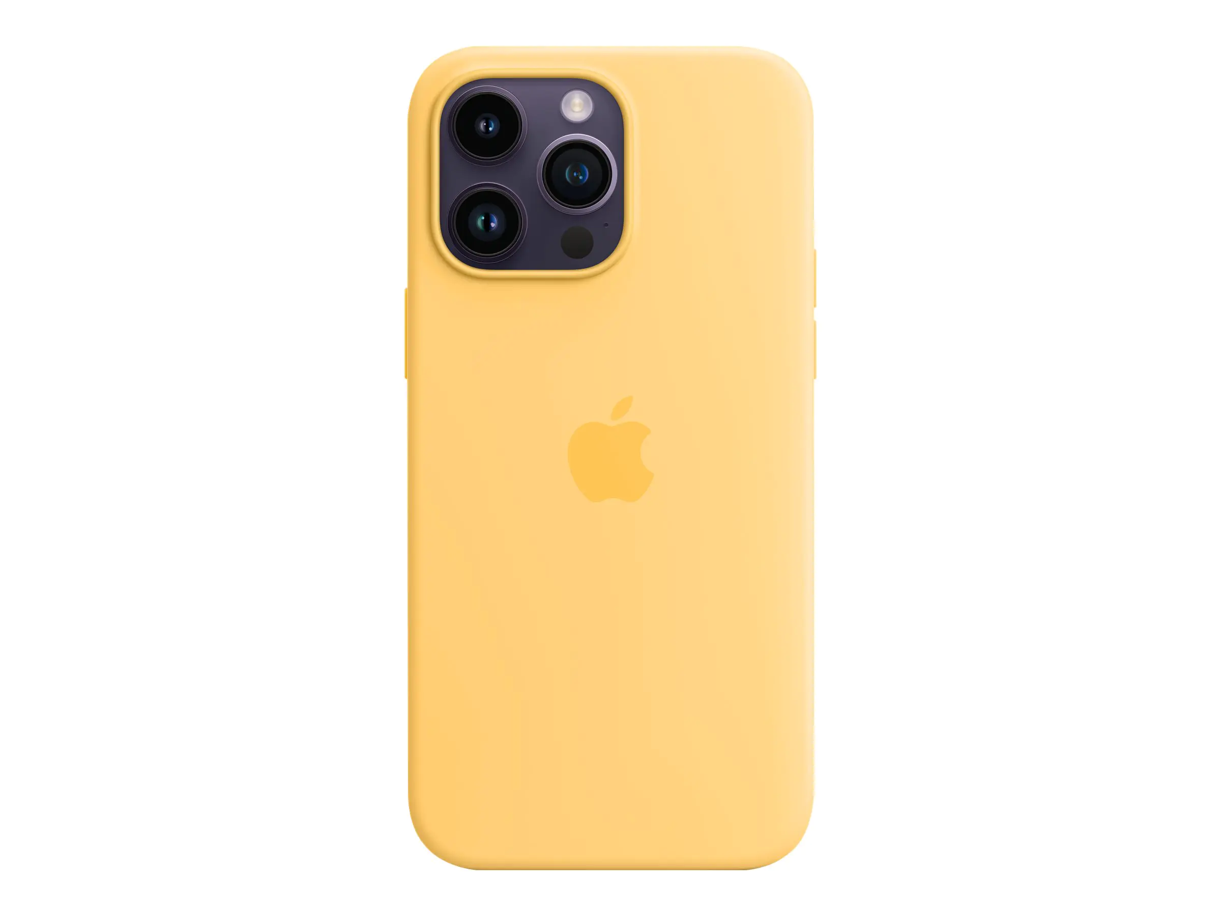 Apple - Hintere Abdeckung für Mobiltelefon - mit MagSafe - Silikon - Sunglow - für iPhone 14 Pro Max