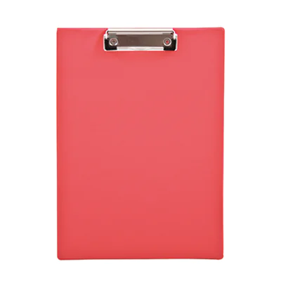 Klemmbrett 23,6x32,1cm Klemme silber Polypropylen rot