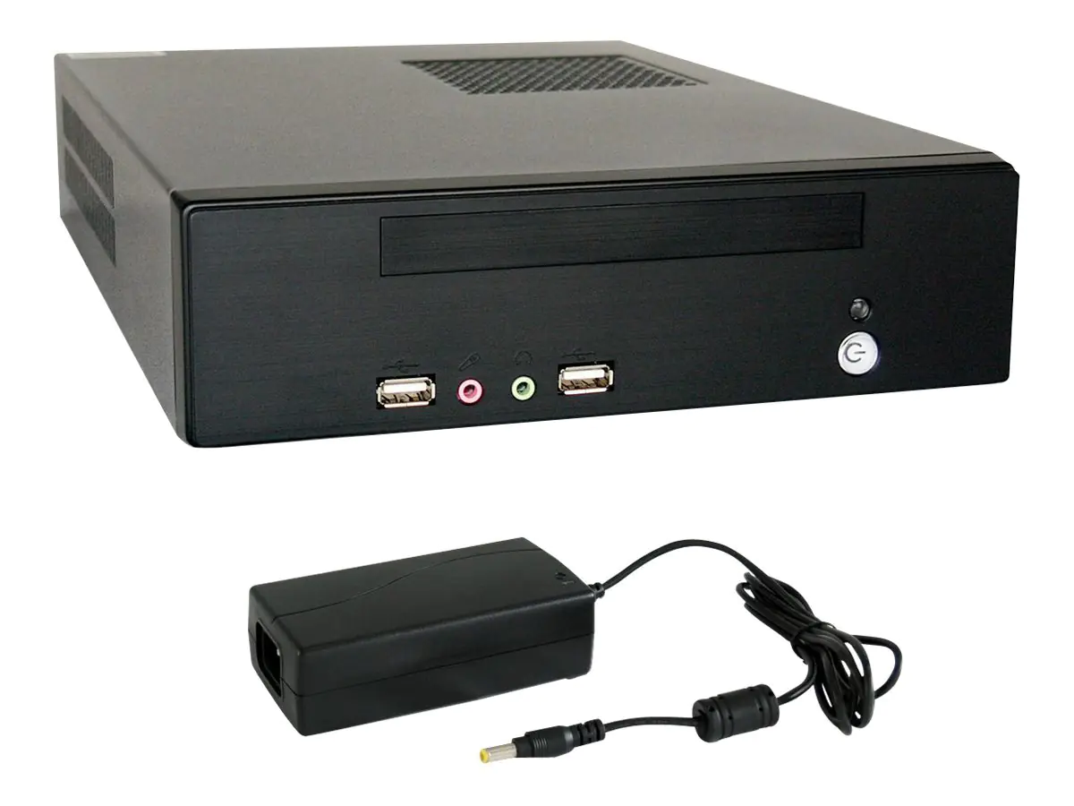 LC Power LC-1320mi - SFF - Mini-ITX - Netzteil 75 Watt - Schwarz - USB/Audio
