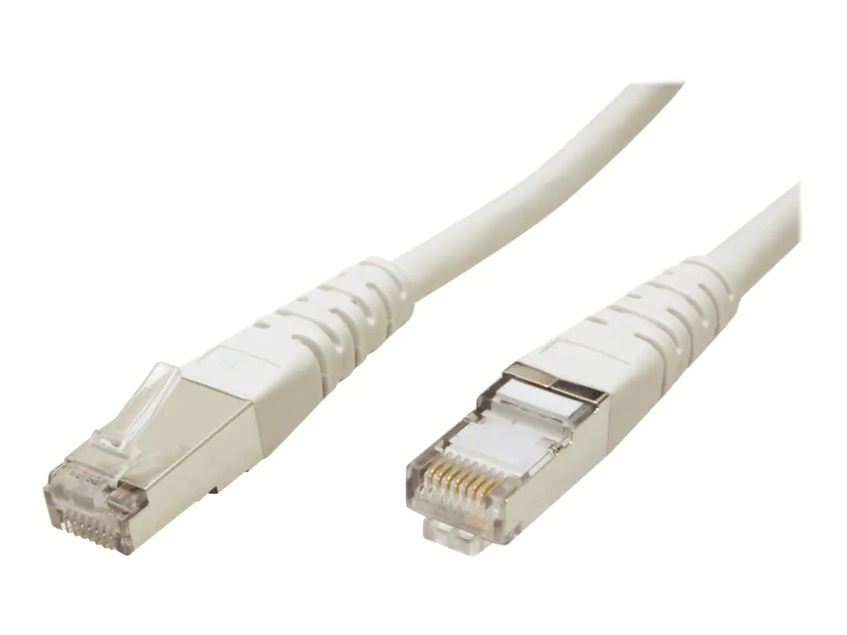 Roline - Patch-Kabel - RJ-45 (M) zu RJ-45 (M) - 30 cm - SFTP - CAT 6 - Grau