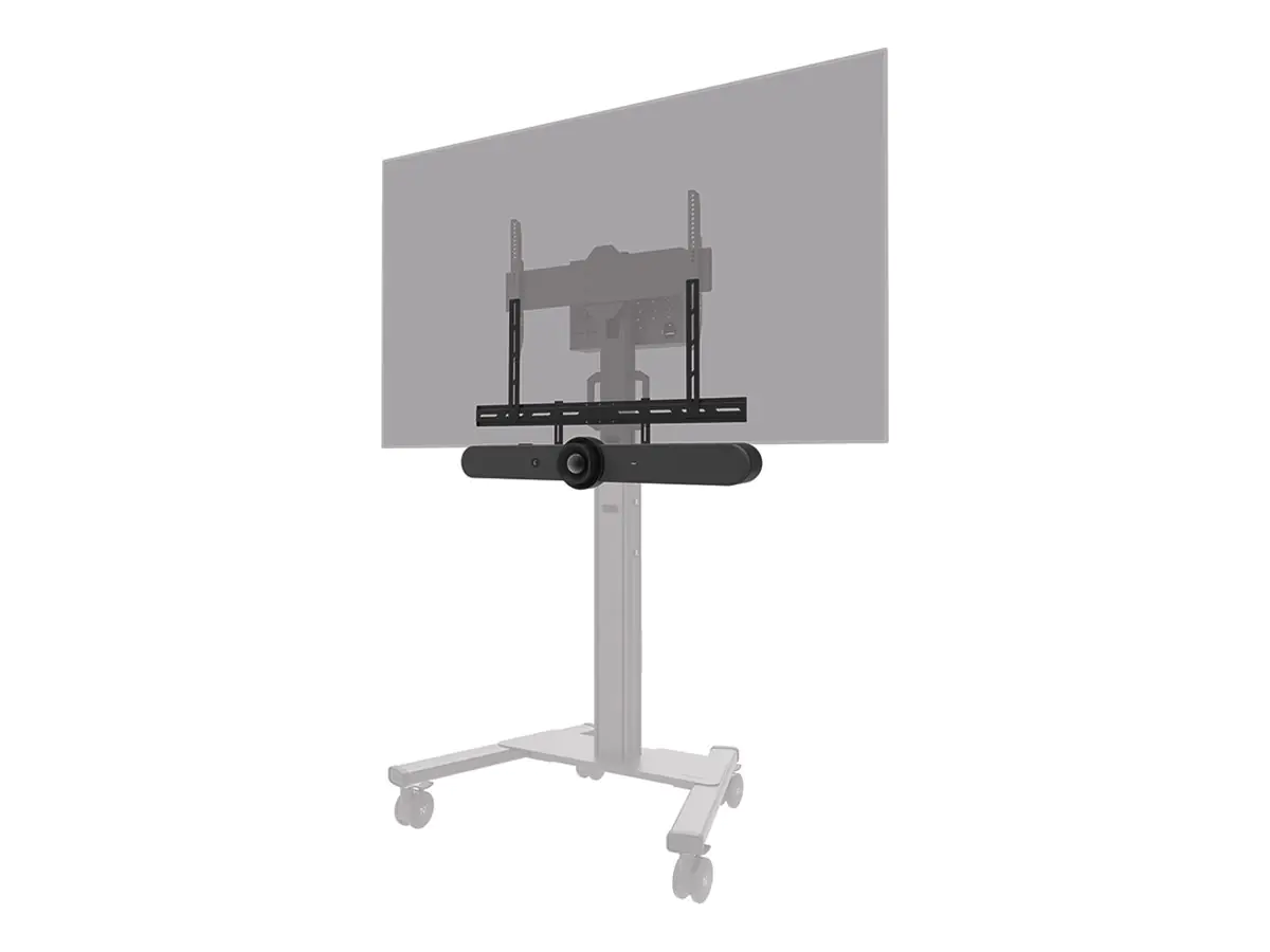 Neomounts AV30-500BL - Befestigungskit (Montageklammer) - für Video-Leiste - Universal - Schwarz - Bildschirmgröße: 109.2-279.4 cm (43"-110")
