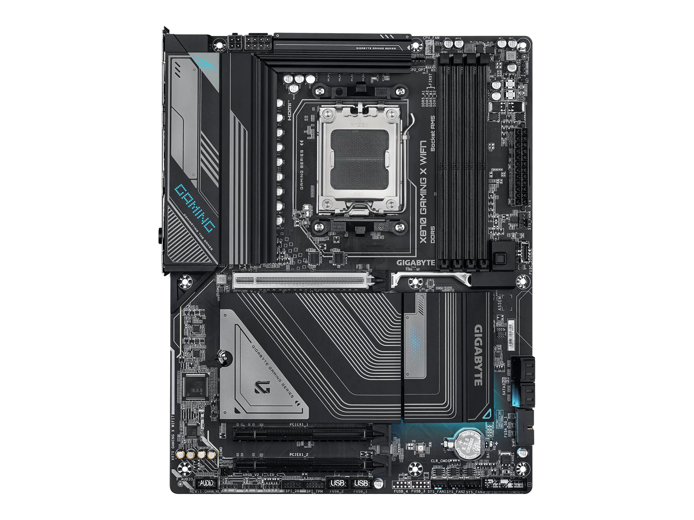 Gigabyte X870 GAMING X WIFI7 - Motherboard - ATX - Socket AM5 - AMD X870 Chipsatz - USB-C 3.2 Gen 2