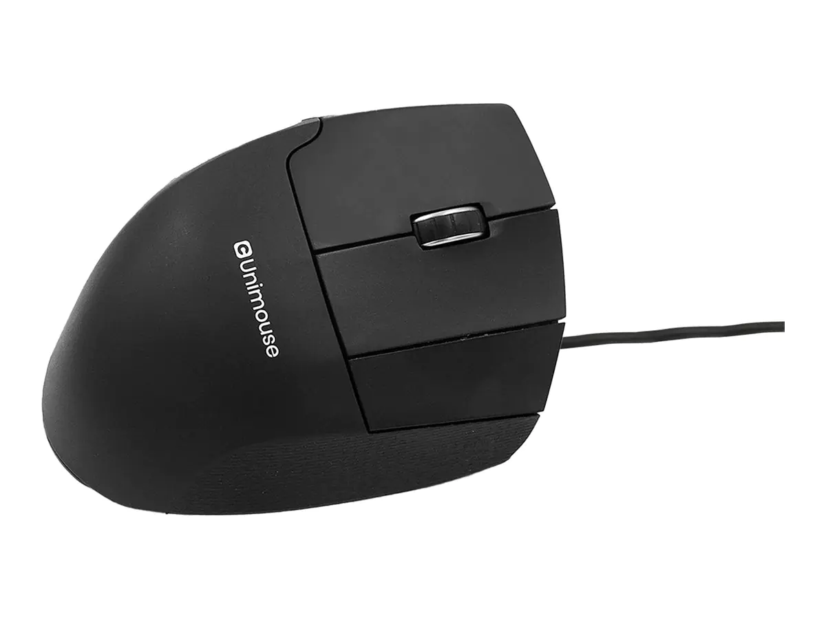 Contour Unimouse - Maus - ergonomisch - Infrarot - 7 Tasten - kabelgebunden - USB-C - Schwarz