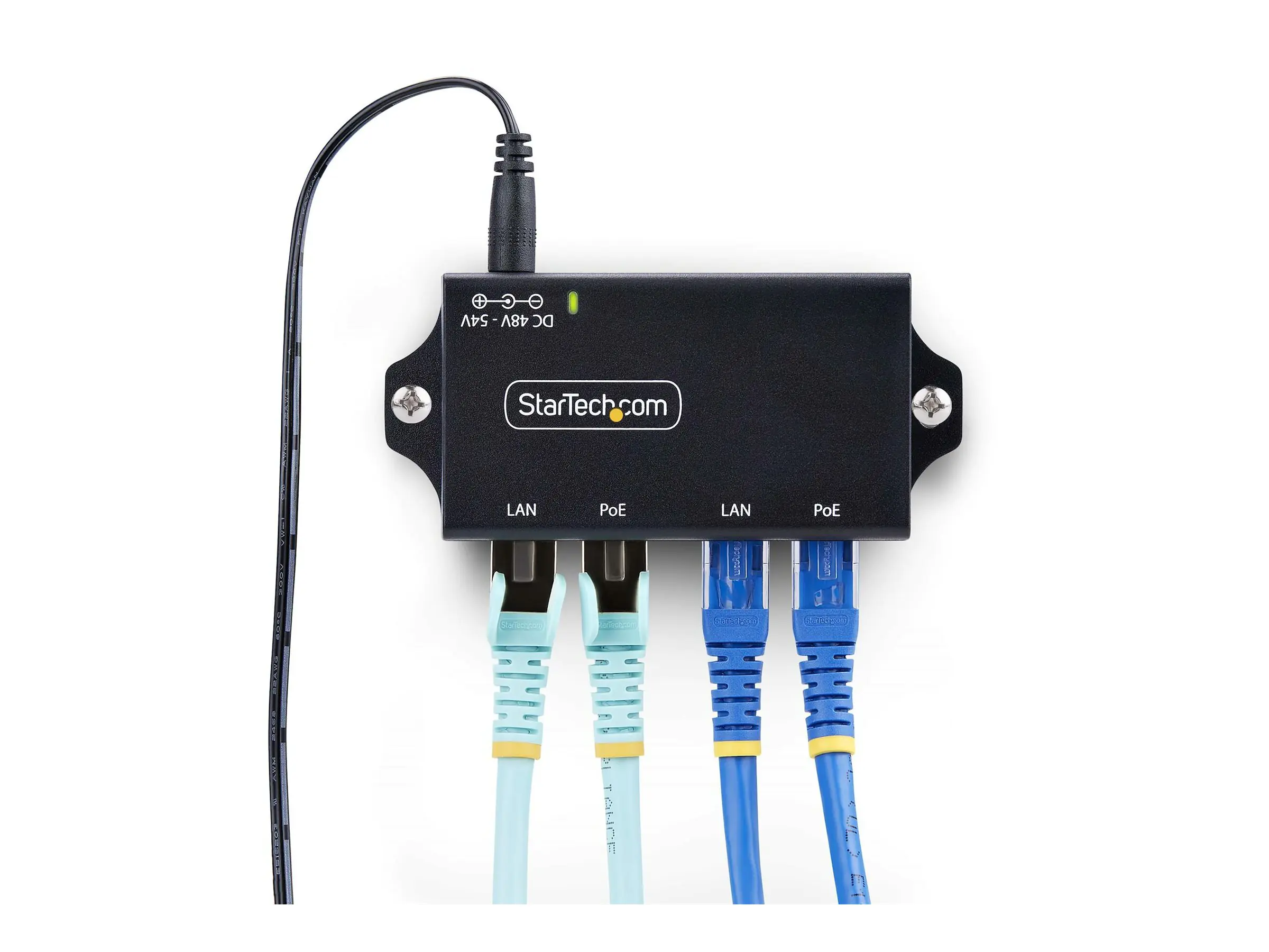 StarTech.com 2-Port Gigabit PoE+ Injector, PoE/PoE+ (802.3af/802.3at)
