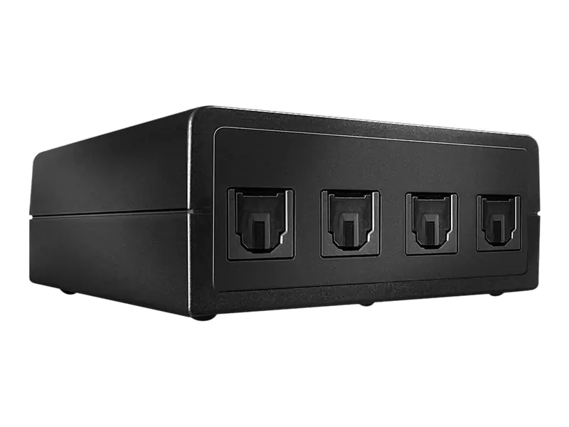 Lindy 4 Port Automatic Optical Audio Switch - Audio-Switch - 4 x TOSLINK - Desktop