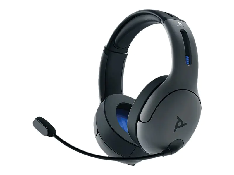 PDP Gaming LVL50 - For PS4 - Headset - ohrumschließend - 2,4 GHz - kabellos - Grau - für Sony PlayStation 4
