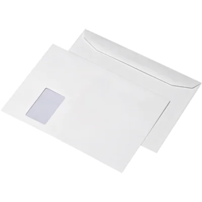 KUVERMATIC® Kuvertierhülle DIN C4 mit Fenster 100g/m² Offsetpapier weiß 500 St./Pack.