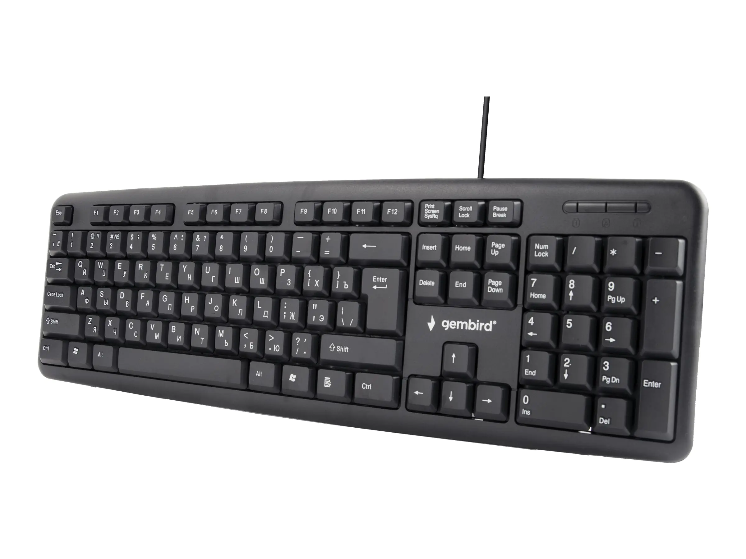 Gembird KB-U-103 - Tastatur - USB - Russisch