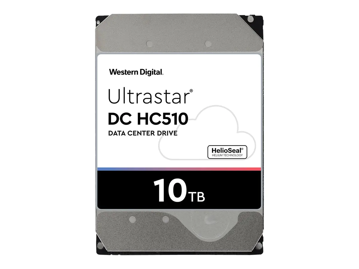 WD Ultrastar DC HC510 HUH721010ALE600 - Festplatte - 10 TB - intern - 3.5" (8.9 cm) - SATA 6Gb/s - 7200 rpm - Puffer: 256 MB
