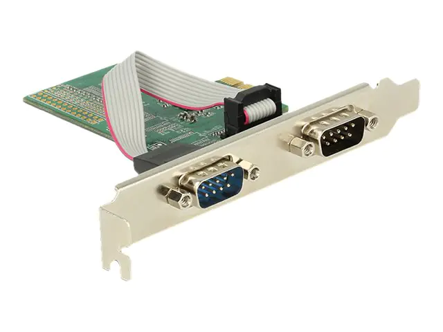 DeLock PCI Express Card > 2 x Serial RS-232 - Serieller Adapter - PCIe 2.0 Low-Profile - RS-232 x 2
