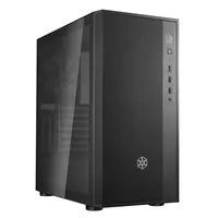 SilverStone FARA R1 V2 - Mid tower - ATX - Seitenteil mit Fenster (gehärtetes Glas) - keine Spannungsversorgung (ATX / PS/2) - Schwarz - USB/Audio