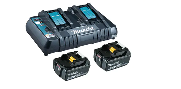 Makita Batterieladegerät + Batterie 2 x - Li-Ion 199482-2