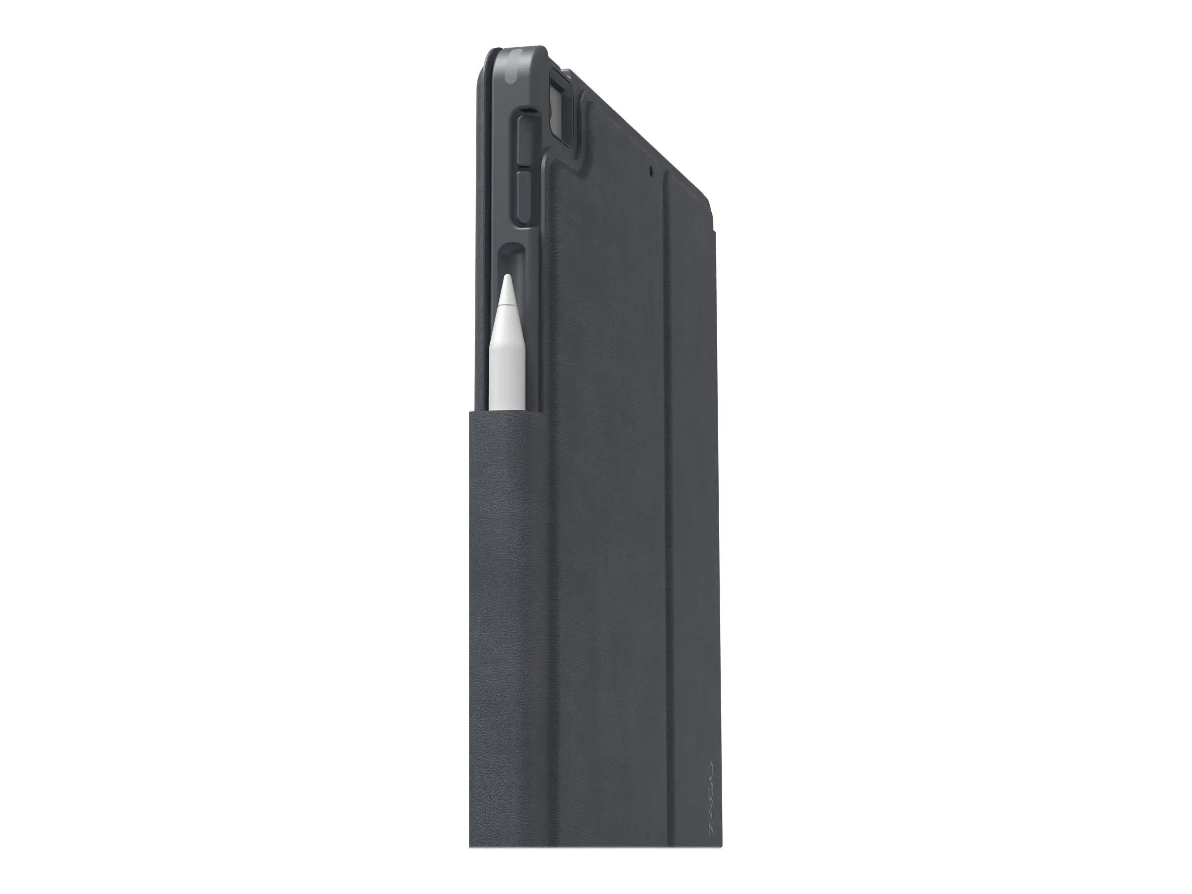 Zagg Pro Keys - Tastatur und Foliohülle - hintergrundbeleuchtet - Bluetooth - QWERTY - GB - Schwarz/Grau Tastatur, Schwarz/Grau Gehäuse - für Apple 10.9-inch iPad Air (4. Generation)