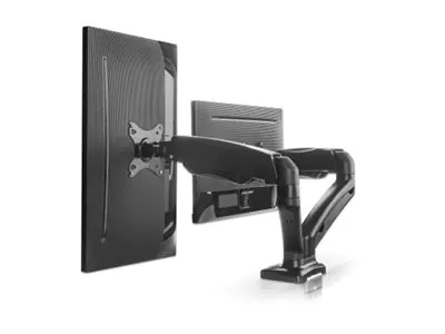 Manhattan Befestigungskit (Gelenkarm) - Gasfeder - für 2 LCD-Displays - Aluminium - Schwarz - Bildschirmgröße: 43.2-81.3 cm (17"-32") 462501
