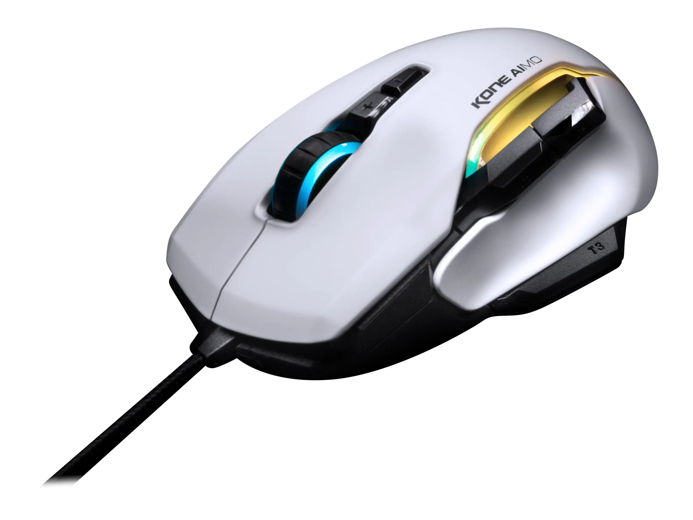 ROCCAT Kone AIMO - Maus - optisch - kabelgebunden - USB - weiß