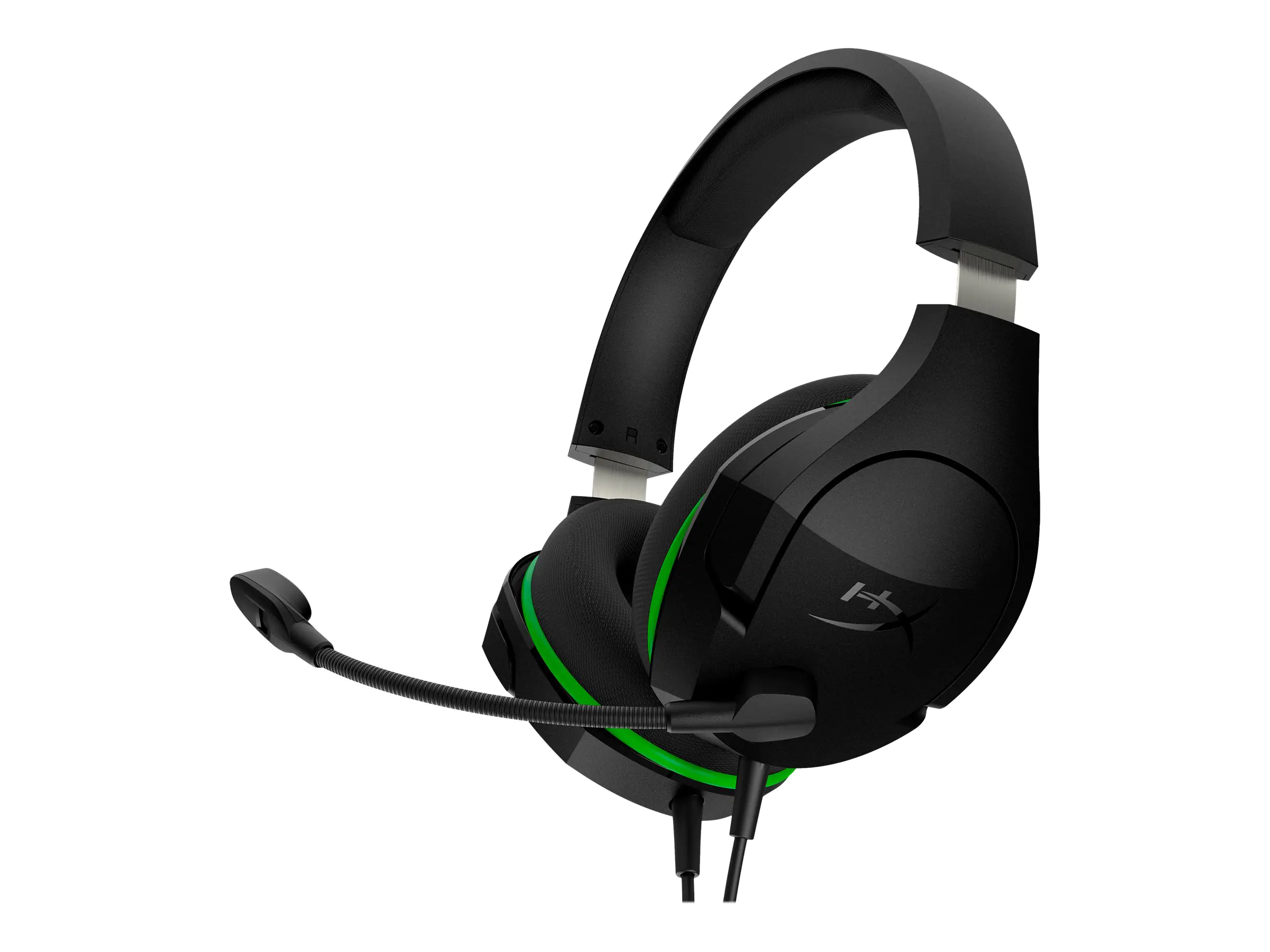 HyperX CloudX Stinger Core - Headset - ohrumschließend - kabelgebunden - 3,5 mm Stecker - Schwarz, grün - für Victus by HP Laptop 15, 16; Laptop 14, 15, 17; Pavilion x360 Laptop; Pro 290 G9