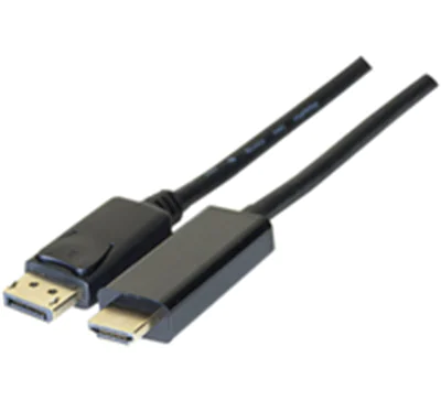 exertis Connect - Adapterkabel - DisplayPort männlich zu HDMI männlich - 2 m - Schwarz - Unterstützung für 3D-Video