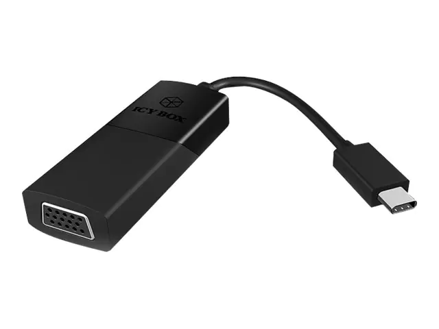 RaidSonic ICY BOX IB-AC533-C - Externer Videoadapter - USB-C - D-Sub - Schwarz