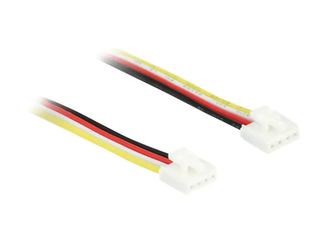 Delock IOT - Netz-/Datenkabel - 4-polger Grove-Stecker (M) zu 4-polger Grove-Stecker (M) - 5 A - 20 cm - Schwarz, weiß, Gelb, Rot