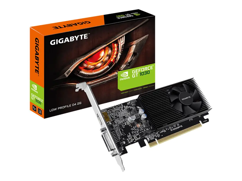 Gigabyte GT 1030 Low Profile D4 2G - Grafikkarten - GF GT 1030 - 2 GB DDR4 - PCIe 3.0 Low-Profile - DVI, HDMI