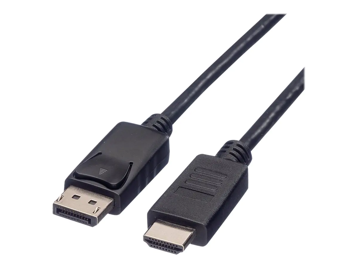 Roline - Adapterkabel - DisplayPort männlich bis HDMI männlich - 1.5 m - abgeschirmt - Schwarz - 1080p-Unterstützung