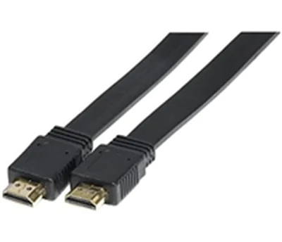 exertis Connect - High Speed - HDMI-Kabel - HDMI männlich zu HDMI männlich - 5 m - Schwarz - flach, 4K Unterstützung