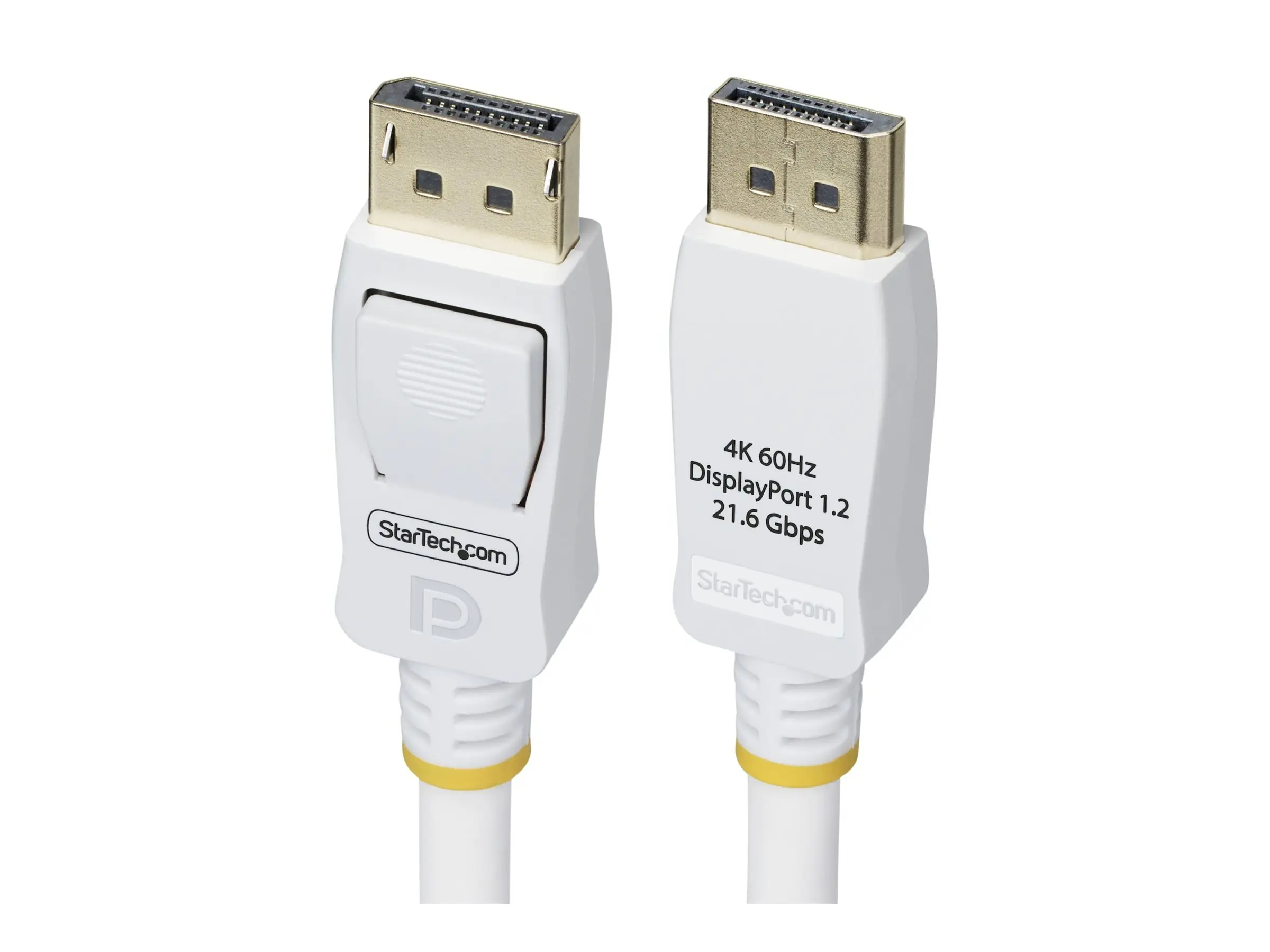 StarTech.com 10ft White VESA Certified DisplayPort 1.2 Cable with Latches - DisplayPort-K