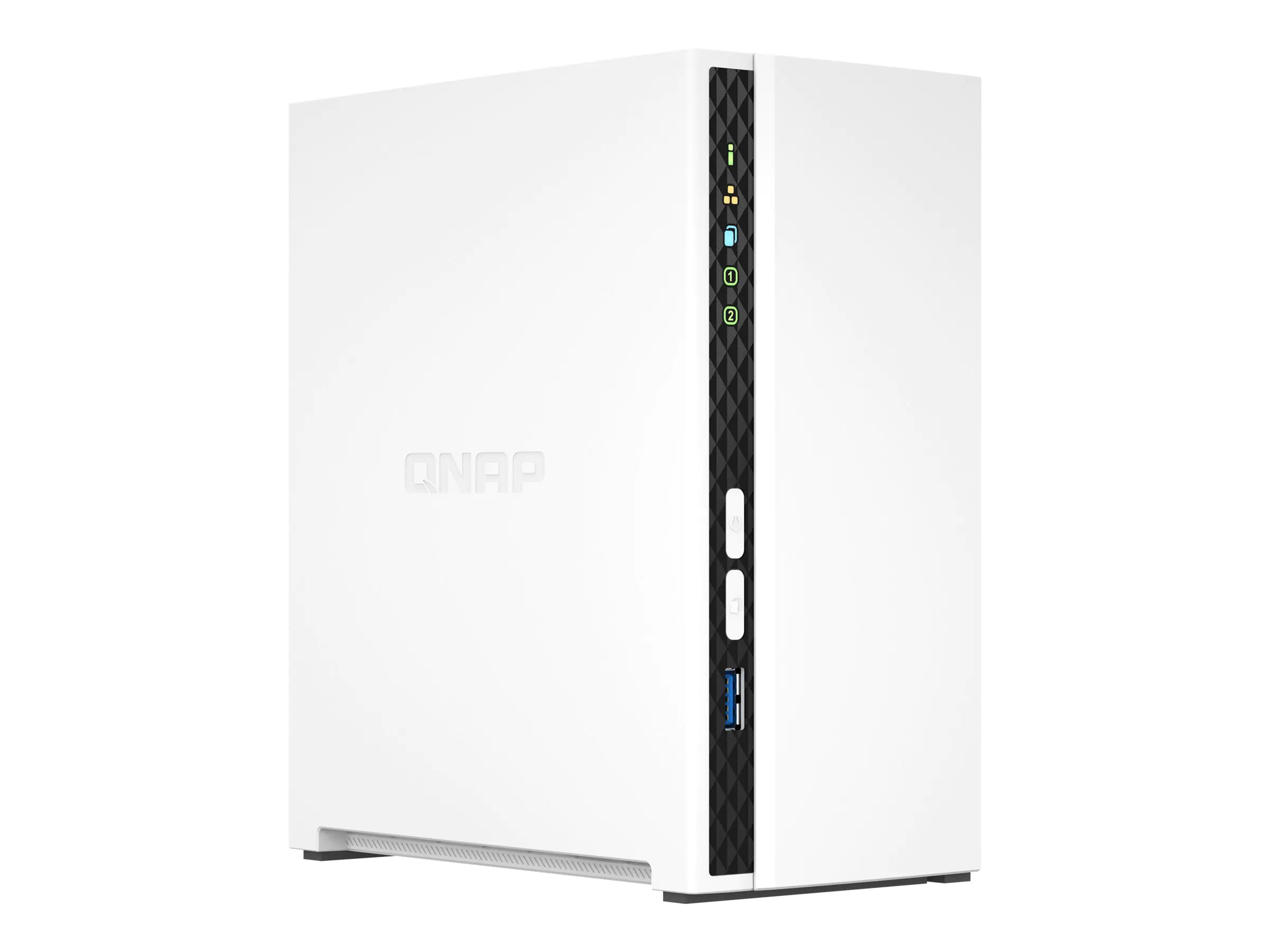 QNAP TS-233 - NAS-Server - 2 Schächte - SATA 6Gb/s - RAID RAID 0, 1, JBOD - RAM 2 GB - Gigabit Ethernet - iSCSI Support