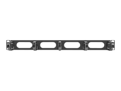 Lanberg AK-1205-B - Kabel - Organizer - RAL 9004, Schwarz - 1U - 48.3 cm (19")