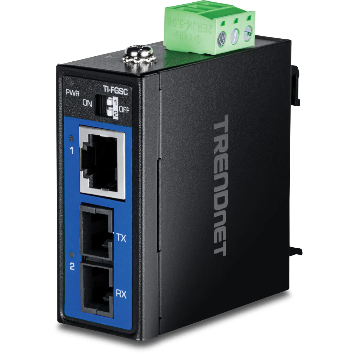 TRENDnet TI-FGSC Medienkonverter Industrial Multi-Mode SC 1km - Converter - Glasfaser (LWL)