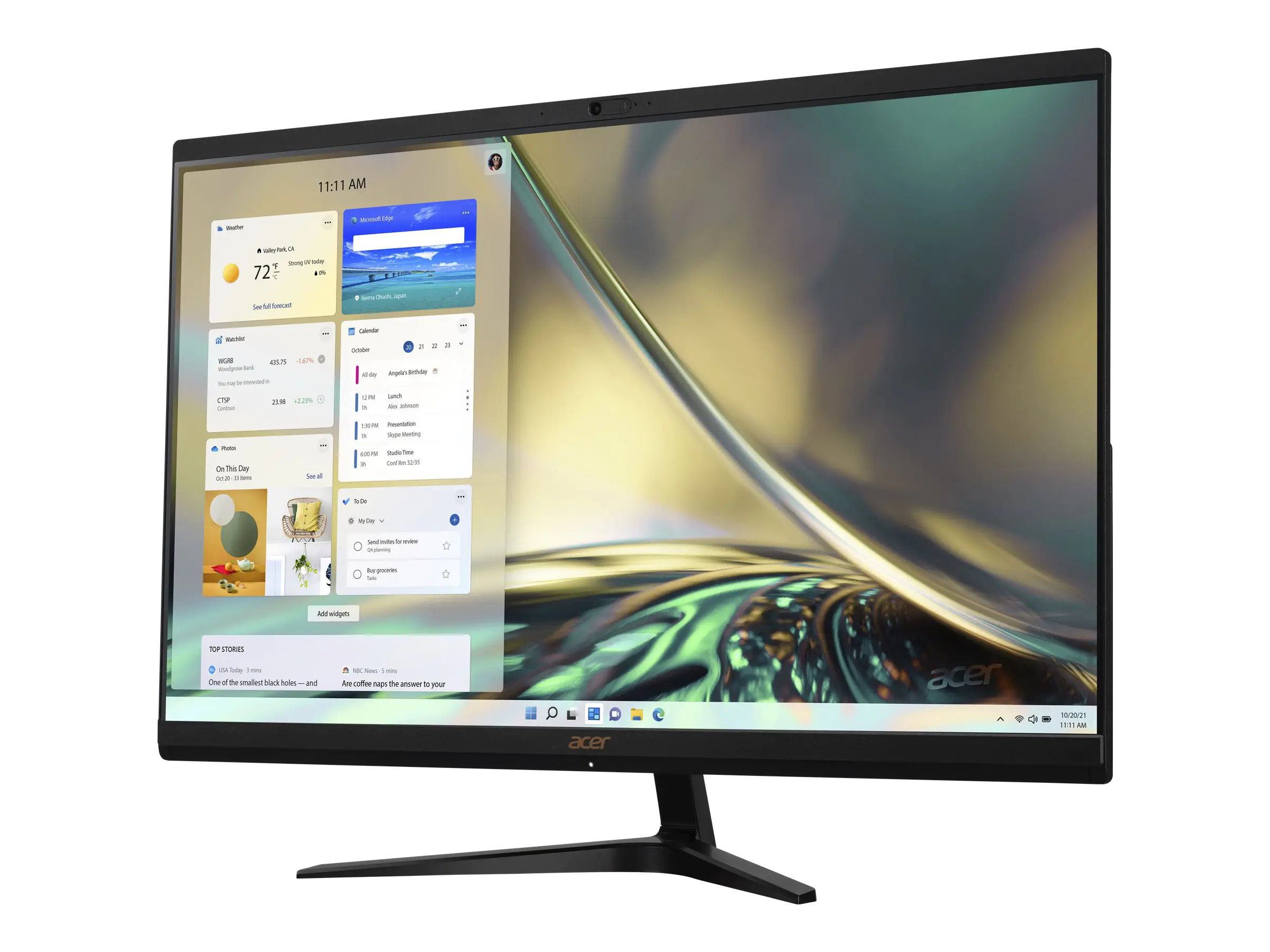 Acer Aspire C 27 C27-1700 - All-in-One (Komplettlösung) - Core i5 1235U / 1.3 GHz - RAM 8 GB - SSD 1.024 TB - UHD Graphics - GigE - WLAN: Bluetooth 5.0, 802.11a/b/g/n/ac/ax - Win 11 Home - Monitor: LED 68.6 cm (27") 1920 x 1080 (Full HD) - Schwarz