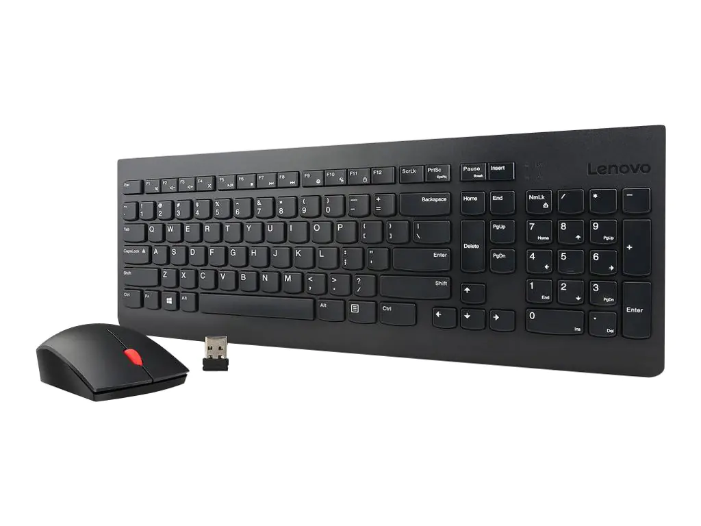Lenovo Essential Wireless Combo - Tastatur-und-Maus-Set - kabellos - 2.4 GHz - Deutsch - für S510; ThinkCentre M700; M71X; M810; M910; ThinkPad L470; T470; X1 Carbon (5th Gen); X270