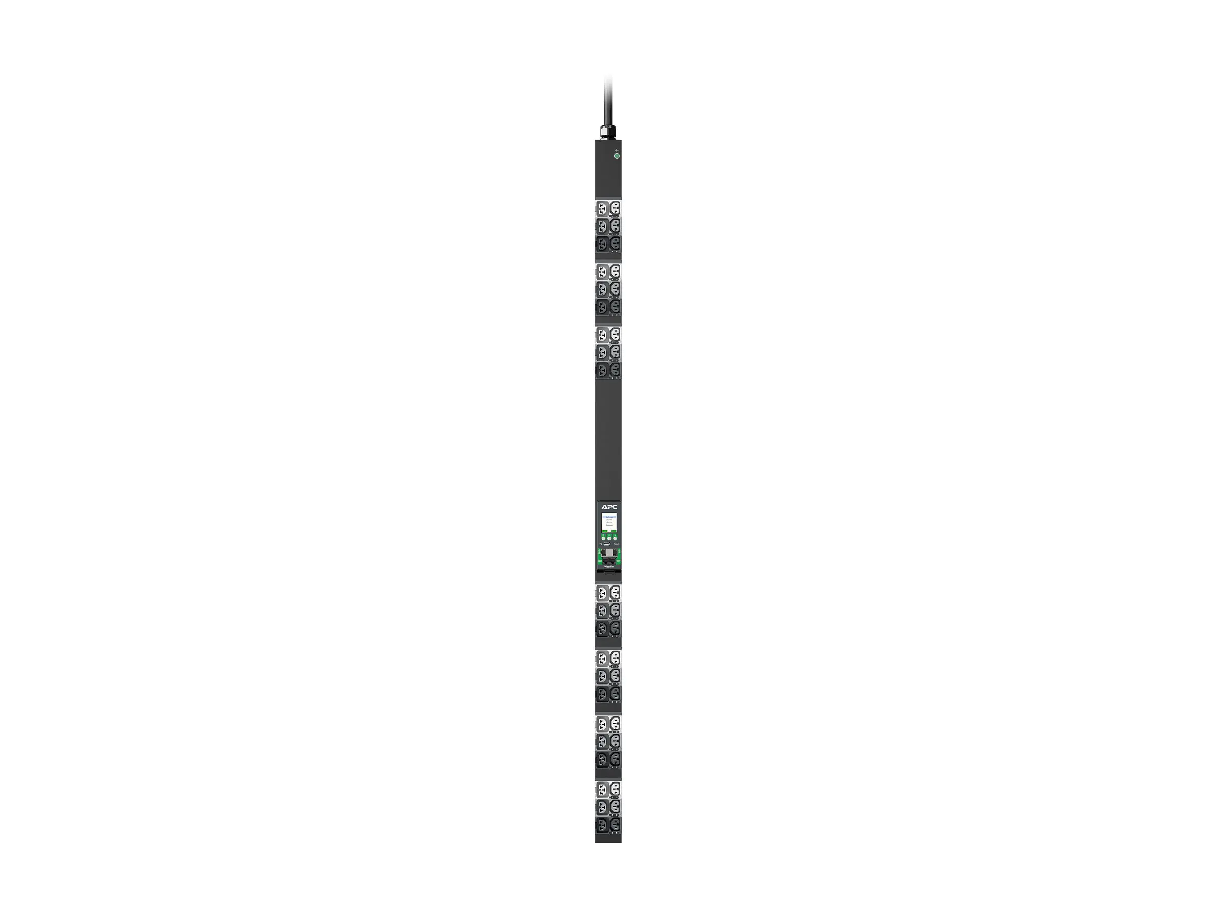 APC NetShelter Rack PDU Advanced - Stromverteilungseinheit (Rack - einbaufähig) - gemessen - AC 400/415 V - 11.5 kW - 11500 VA - 3 Phasen - Ethernet 10/100/1000, Ethernet 10/100 - Eingabe, Eingang IEC 60309 520P6 - Ausgangsanschlüsse: 42 (21 x IEC 60