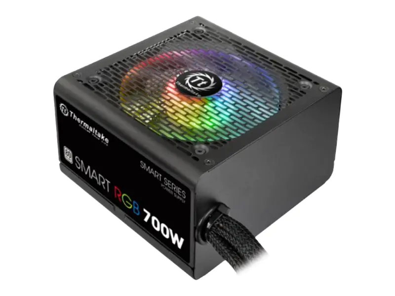 Thermaltake SMART RGB PS-SPR-0700NHSAWE-1 - Netzteil (intern) - ATX12V 2.3 - 80 PLUS - Wechselstrom 100-240 V - 700 Watt - aktive PFC - Schwarz
