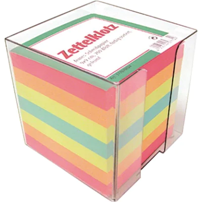 Landre Zettelbox 377070019 10x10x10cm tr Inhalt bunt