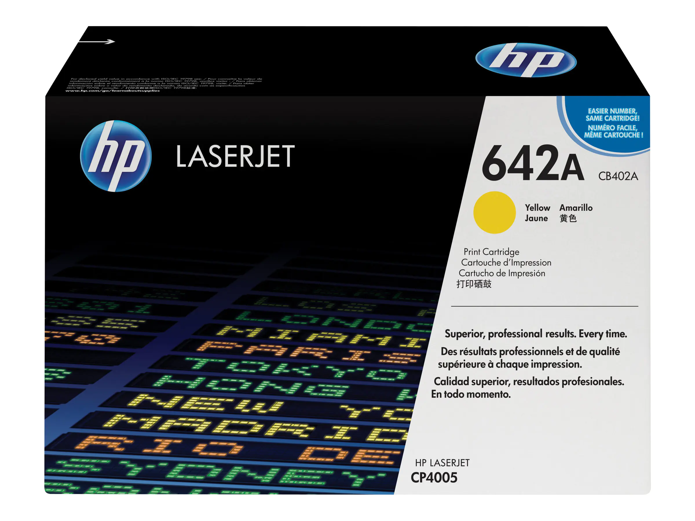 HP 642A - Gelb - Original - LaserJet - Tonerpatrone (CB402A) - für Color LaserJet CP4005dn, CP4005n