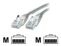 VALUE - Patch-Kabel - RJ-45 (M) zu RJ-45 (M) - 3 m - UTP - CAT 5e - geformt - Grau