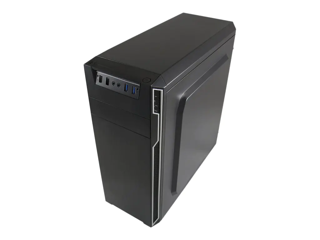 LC Power Classic 7038B - Tower - ATX - keine Spannungsversorgung - Schwarz, Gebürstetes Aluminium / Schwarz - USB/Audio
