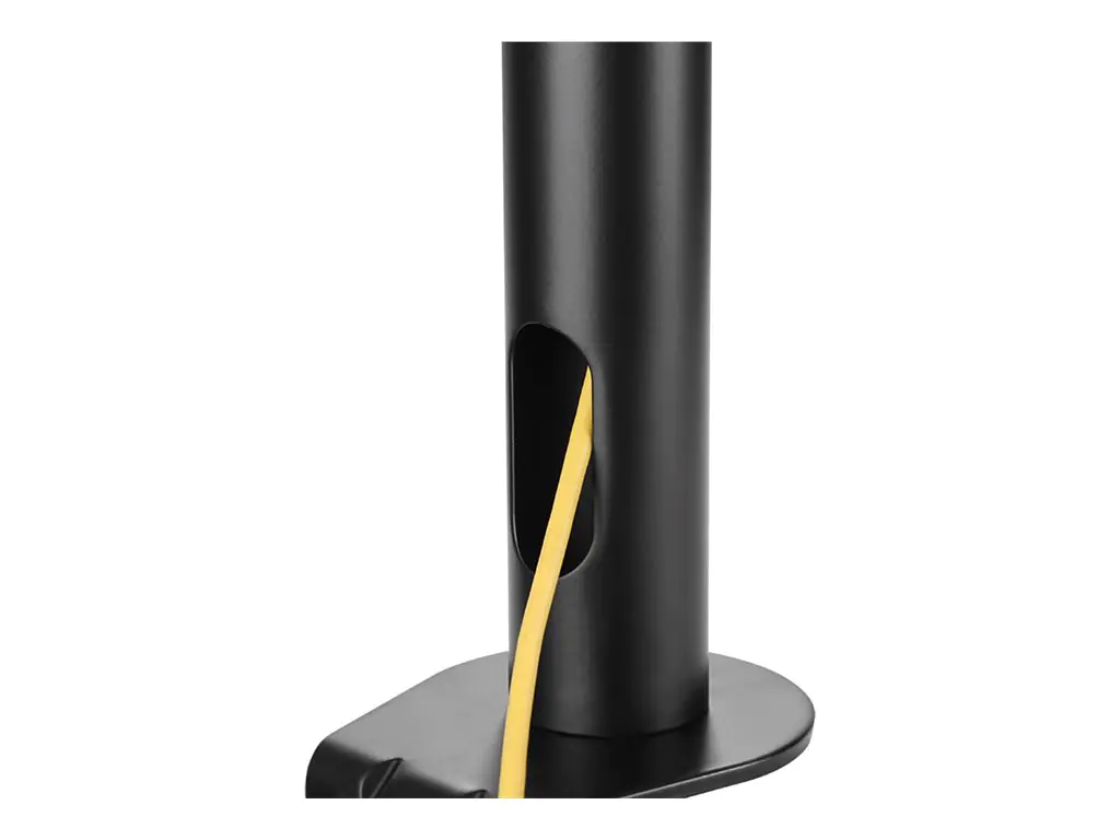 LogiLink - Befestigungskit (Klammer, Kabeldurchführungsklemme, Stange, 2 Gelenkarme) - für 3 LCD-Anzeigen - Stahl - Schwarz - Bildschirmgröße: 43.2-68.6 cm (17"-27") - Tischmontage