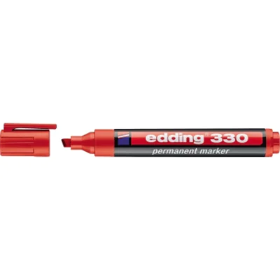 edding Permanentmarker 330 4-330002 1-5mm Keilspitze rot