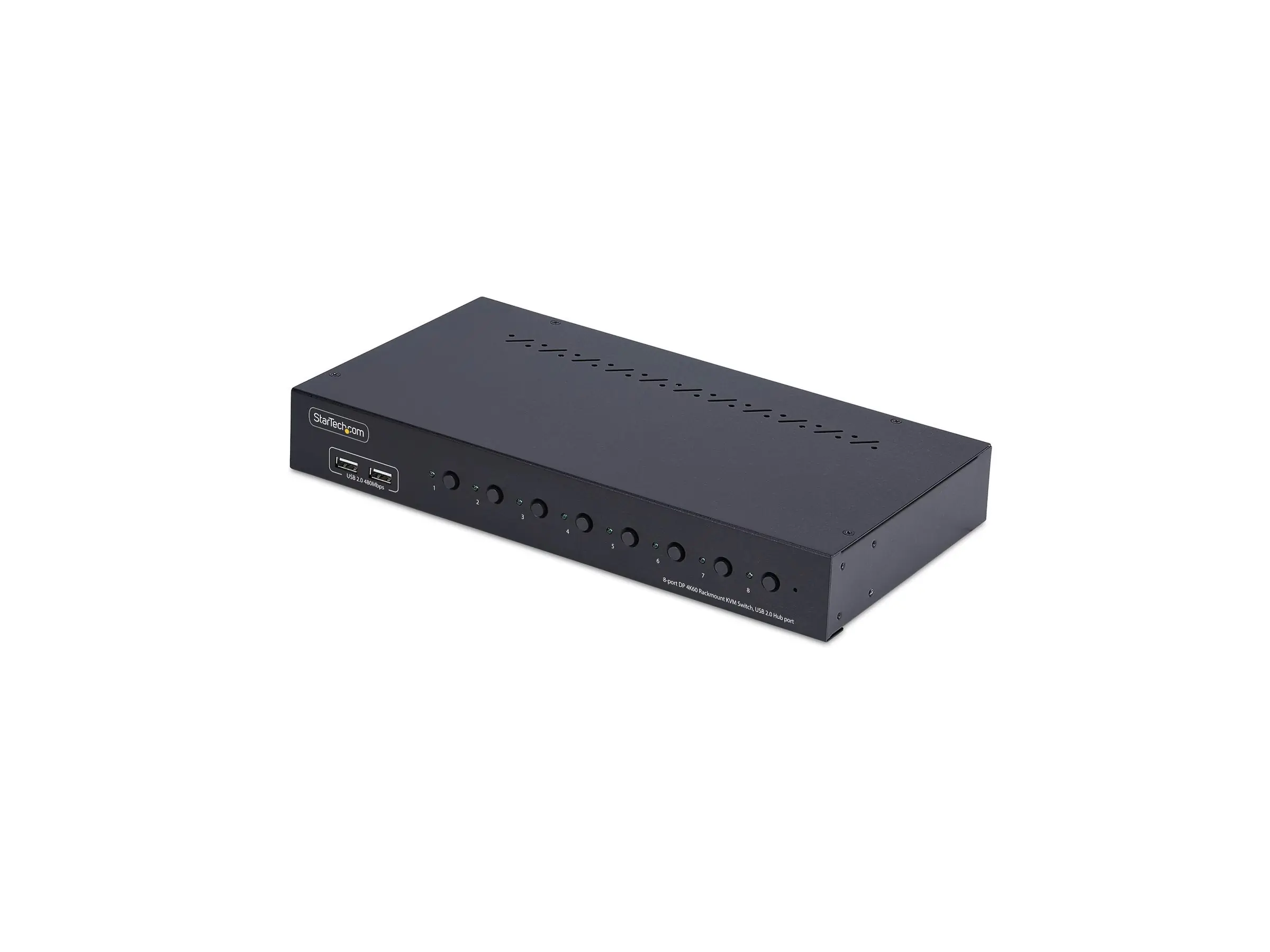 StarTech.com 8-Port DisplayPort KVM Switch w/1U Rack Mount Kit, 4K 60Hz