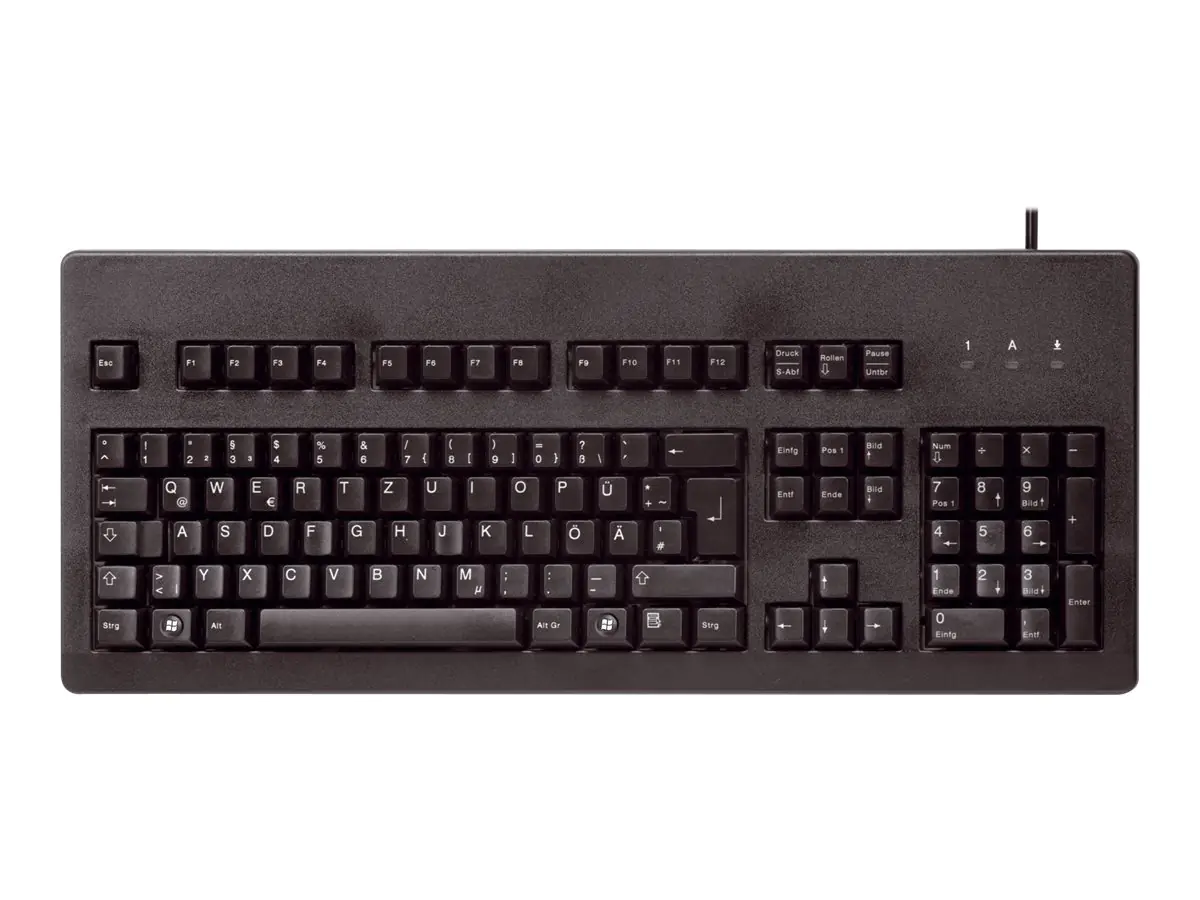 CHERRY G80-3000 - Tastatur - PS/2, USB - GB - Schwarz