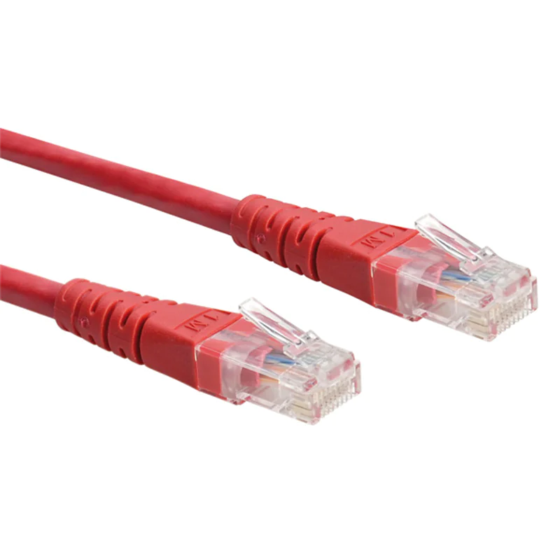Roline - Patch-Kabel - RJ-45 (M) zu RJ-45 (M) - 1.5 m - UTP - CAT 6e - geformt, verseilt - Rot