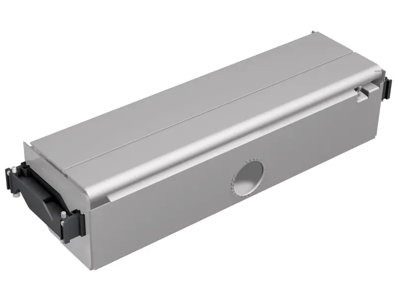 Bachmann CONFERENCE frameless built-in frame, long - Rahmen für Steckdosenleiste - unter Tisch montierbar - silbergrau, RAL 9006