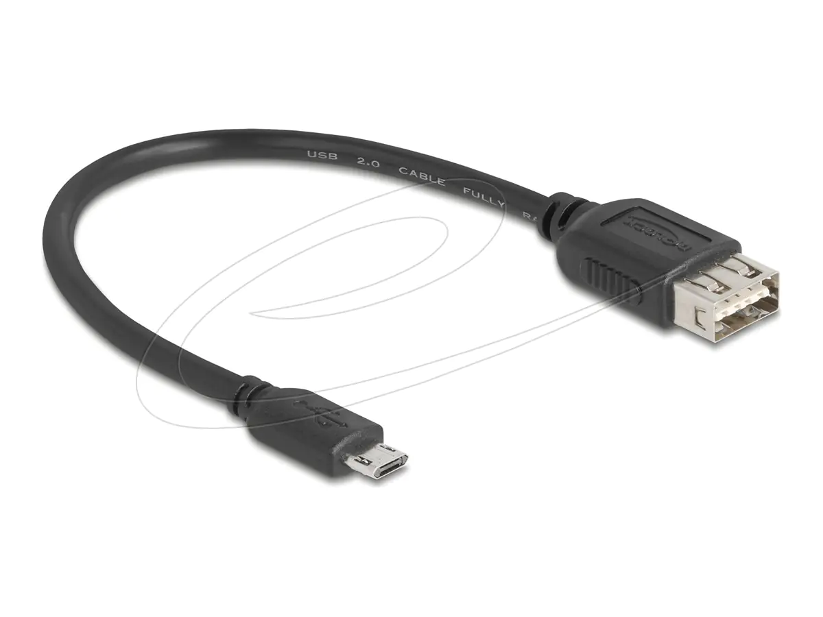 Delock USB 2.0 Kabel EASY Typ Micro-B Stecker zu Typ-A Buchse 0 - Kabel - Digital/Daten