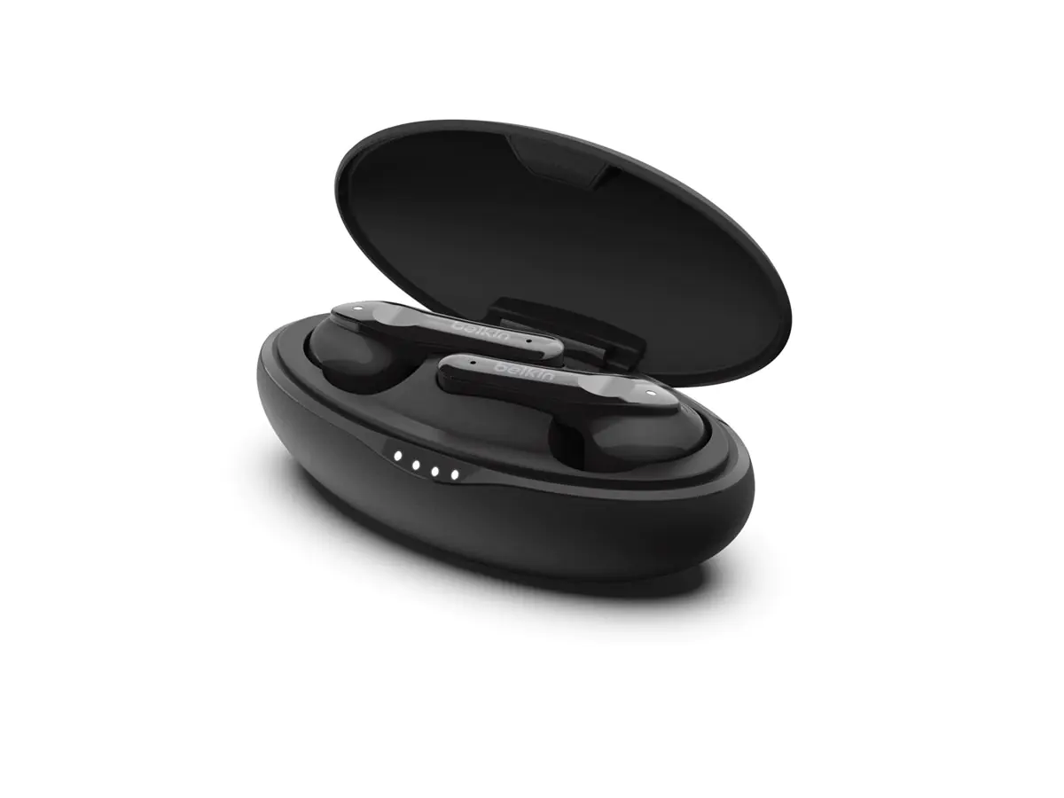 Belkin SoundForm Move Plus - True Wireless-Kopfhörer mit Mikrofon - im Ohr - Bluetooth - Schwarz
