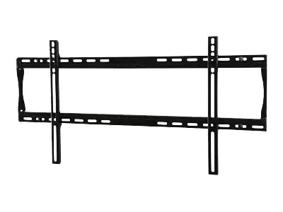 Peerless PARAMOUNT Universal Flat Wall Mount PF660 - Befestigungskit (Wandplatte, Adapter für Halterung) - für Flachbildschirm - kaltgewalzter Stahl - Glanzschwarz (39"-90")